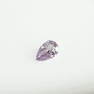 ０．０３９ct　ＦＡＮＣＹ　ＰＩＮＫ　ＰＵＲＰＬＥ　Ｉ１　ペアシェイプ　ピンクパープルダイヤモンドルース