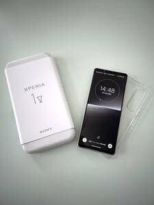 ★美品★【美品】 ソニー Sony Xperia 1 V 5G XQ-DQ44 デュアルSIM 512GB プラチナシルバー SIMフリー版