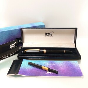 超美品 モンブラン マイスターシュテュック MONTBLANC MEISTERSTUCK 4810 万年筆 14K 585 F ゴールド GOLD バイカラー コンバーター 筆記具