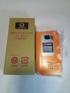 即決☆送料無料☆新品☆未使用☆非売品☆携帯電話☆Vodafone☆V601T ディスプレイサンプル(ハニーオレンジ) TSNQ03☆モックアップ(見本品)