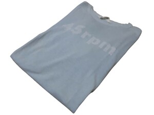 45r 45rpm:ロゴ:半袖Tシャツ:used:MEN