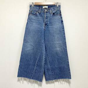 Mila Owen DENIM ミラオーウェン デニム 09WFP172108 ワイド デニム パンツ 0 インディゴ レディース 23-1212