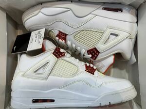 2019 NIKE AIR JORDAN 4 RETRO オレンジメタリック US10.5 新品 CT8527-118