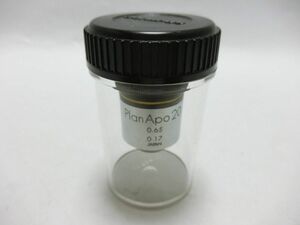 オリンパス 顕微鏡 PlanApo 20 対物レンズ 0.65 0.17／YL230704013