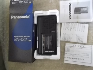 当時物 ほぼ新品の超美品 Panasonic マイクロカセットレコーダーRN-122 現状渡し品