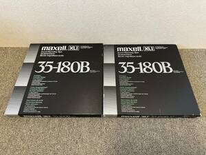 【美品】 maxell マクセル オープンリールテープ サウンドレコーディングテープ XLI 35-180B 2個セット 【元箱付】