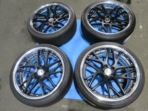 WORK 未使用 20×9.0J* OFF+30,0FF+20 PCD114.3 5穴◆245/35ZR20 WINRUN◆4本 B1444 スタッドレス