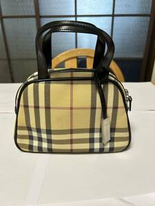 【極美品】BURBERRY LONDONバーバリーロンドン　ミニボストンバッグ　ハンドバッグ