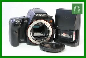 【同梱歓迎】実用■ソニー Sony α55 ボディ■バッテリー付き・チャージャー付き■JJJ368