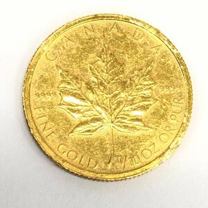 K24IG カナダ メイプルリーフ金貨 1/10oz 総重量3.1ｇ【CDAT7010】