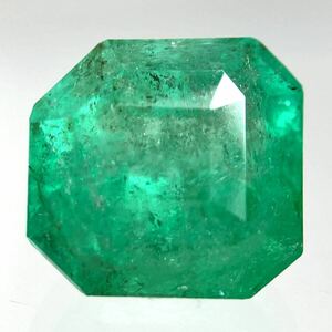 2ctUP!!［天然エメラルド2.402ct］A 約8.0×7.6mmソーティング付 ルース 裸石 宝石 ジュエリー emerald ベリル beryl DH0 テEA3 S