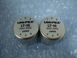 UNI-PEX トランス LT-16 600Ω:600Ω 2個 ノーチェック 電子部品 ユニペックス