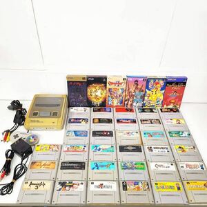 ジャンク SFC スーパーファミコン スーファミ本体 SHVC-001 カセット39本セット まとめて ソフト 任天堂 Nintendo ニンテンドー【NK5881】