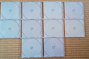 ★ 即決 中古 美品 ★　10枚セット　CD/DVDプラケース　白　スリムタイプ（同様商品を6点出品③） 