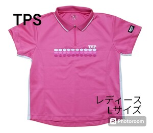 TSP　レディース　襟つき半袖シャツ　Lサイズ　卓球用具　トレーニング　古着