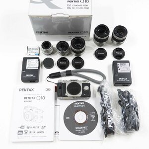 PENTAX ペンタックス Q10 レンズセット ジャンク #19054 カメラレンズ まとめ売り 3.2ｍｍ 8.5mm 5-15mm カメラアクセサリー