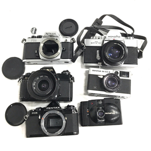1円 Nikon FE2/OLYMPUS XA 2/MINOLTA X-500 等 含む フィルム カメラ 等 まとめ セット L040937