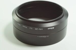 211『送料無料 とてもキレイ』Nikon HN-26 for Polar filter ニコン 62mm径　偏光フィルター用 メタルフード 211