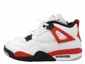 NIKE AIR JORDAN 4 RETRO ナイキ エアジョーダン4 レトロ レッドセメント DH6927-161 28.5cm 中古品