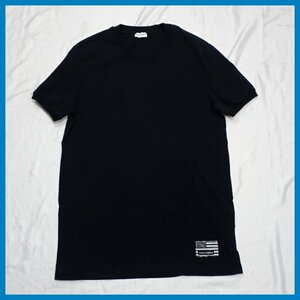 ★Dolce&Gabbana/ドルチェ＆ガッバーナ 半袖Tシャツ 4/メンズS相当/ブラック/コットン/クルーネック&1968700035