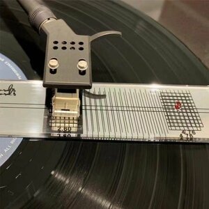 hzh217★ Lp ビニールカートリッジ スタイラス方位補償角度校正ゲージ 調整定規 蓄音機ターンテーブル