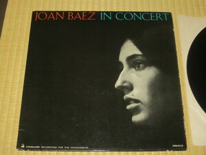 JOAN BAEZ ジョーン・バエズ IN CONCERT インコンサート 米 LP MONO 再プレス レッド・ツェッペリン ベイブ・アイム・ゴナ・リーヴ・ユー