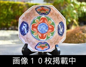 中国古玩 唐物 大明萬暦年製 色絵花鳥文鉢 八角鉢 直径14.5cm 高さ5cm 骨董 画像10枚掲載中