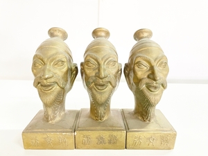 中国古玩 唐時代 人形　頭部 置物 高さ約20cm