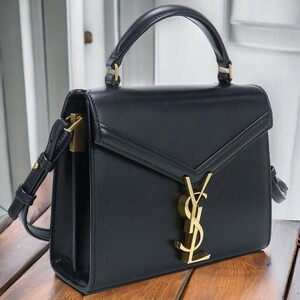 中古 サンローラン ハンドバッグ レディース ブランド SAINT LAURENT カサンドラ トップハンドル ミニ 623930 ブラック バッグ