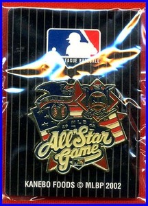 ◆ ＭＬＢ・All-star Game（オールスターゲーム）/ピンバッチ◆KANEBO FOODS MLB 2002ベースボールガム◆②