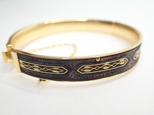 K981　ヴィンテージ バングル 金象嵌細工 18cm Vintage bangle Bracelet