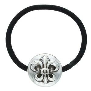 クロムハーツ Chrome Hearts HAIRBAND/BSフレアボタンヘアゴム シルバーコンチョ 中古 SJ02