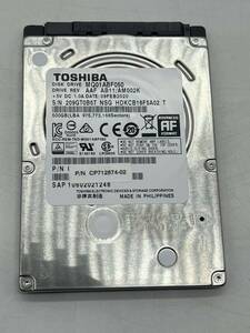 2.5型HDD/500GB/TOSHIBA MQ01ABF050/使用時間9700時間