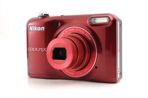 動作品 単三電池使用 ニコン Nikon COOLPIX L28 赤 レッド クールピクス コンパクトデジタルカメラ 管K6678