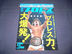 週刊プロレス 2015/3/4/no.1780 飯伏幸太/棚橋弘至/本間朋晃/永田裕志/HARASHIMA/鈴木みのる/柴雷イオ/柴雷未央/浜田文子