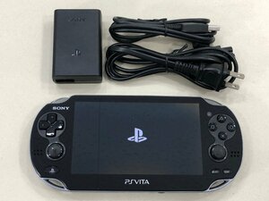 △【10】初期化済み SONY PSVITA PCH-1100 AA01 ジェット・ブラック ソニー 同梱不可 1円スタート