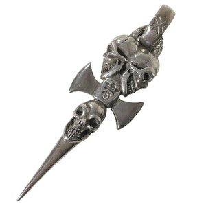 Gaboratory ガボール ガボラトリー GABOR ネックレス トリプルスカルダガー Triple Skull Dagger Pendant