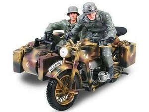 ■即決 タミヤ/シュコー 1/10【ドイツ陸軍 ツェンダップ KS750 サイドカー＆フィギュアセット 