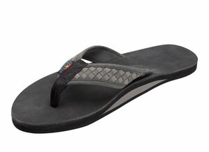 即決！Rainbow Sandals レインボーサンダル 301 Bentley シングルレイヤー Black/Grey M