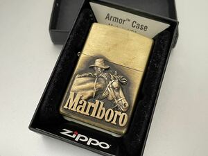 1円 ZIPPO ライター マルボロ Marlboroジッポ Zippoオイルライター真鍮製 中古品 喫煙グッズ ジッポー 火花確認済R67577
