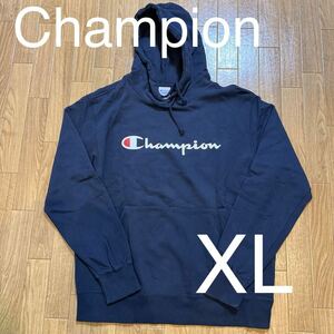 ♪♪④美品☆Champion チャンピオン パーカー XL ネイビー☆