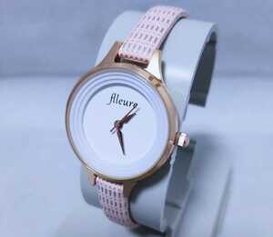 【新品 未使用品】flleure VV17　腕時計　ピンク　ホワイト　送料無料