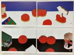 【未使用】安西水丸 ポストカード 6枚セット Flying Tomato