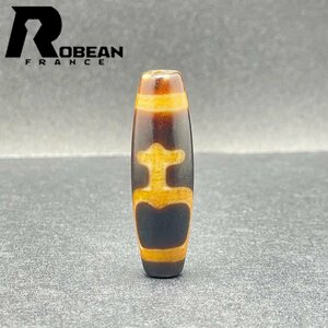 絶賛 EU製 定価5万円★ROBEAN・チベット天珠★パワーストーン アクセサリー 天然石 金運 お守り プレゼント 約38*11.5mm 1002H197