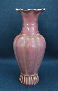 中国の古い陶磁器　窯変釉花瓶　花生　花器　花入　唐物　中国美術工芸品　