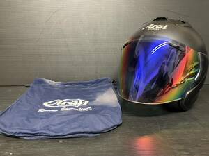 小玄A143 Arai アライ SZ-RamⅢ SZ-Ram3 ヘルメット ジェットヘルメット オープンフェイスヘルメット 61 62 CM ブラック 現状品