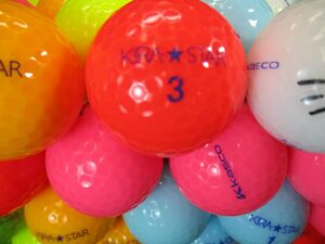 3269【特A級】Kasco KIRA★STAR ◇カラー混合ボール◇ 50個
