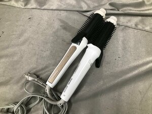 03-04-239 ◎BC　中古品　Panasonic EH-HT44 アイロン ブラシアイロン 2点セット 毛先カール ヘアアイロン