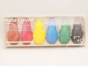 未使用 earth +d Kaba Crayon カバ クレヨン 6色 管11517