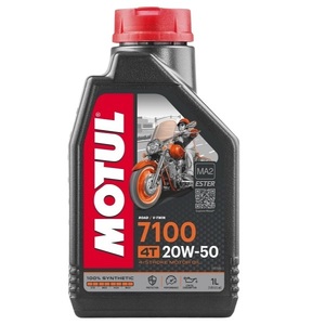 104218 MOTUL (モチュール) 7100 4T 20W50 1L バイク用 100%化学合成オイル エンジンオイル